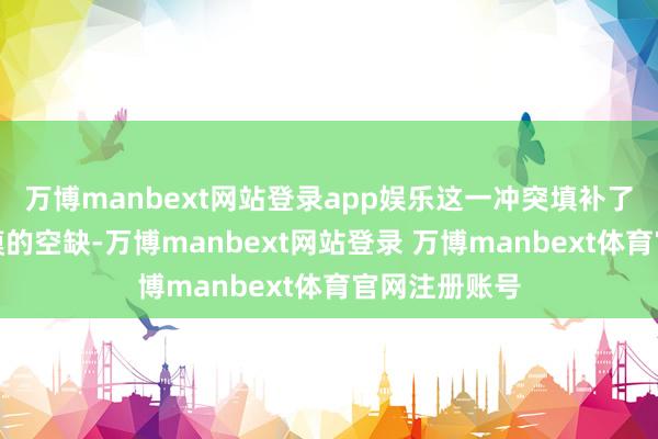 万博manbext网站登录app娱乐这一冲突填补了寰球干系规模的空缺-万博manbext网站登录 万博manbext体育官网注册账号